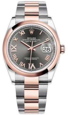 126201 Dark Rhodium VI IX Roman Oyster