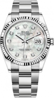126234 White MOP Diamond Oyster