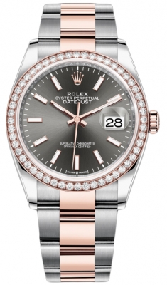 126281RBR Dark Rhodium Index Oyster