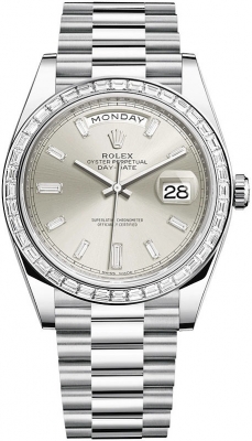 228396TBR Silver Baguette