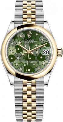 278243 Olive Green Floral Jubilee