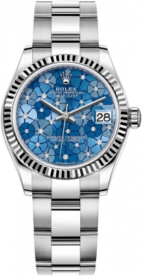 278274 Azzurro Blue Floral Oyster