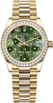 278288rbr Olive Green Floral President