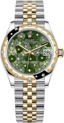 278343rbr Olive Green Floral Jubilee
