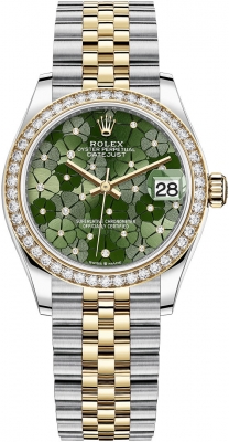 278383rbr Olive Green Floral Jubilee