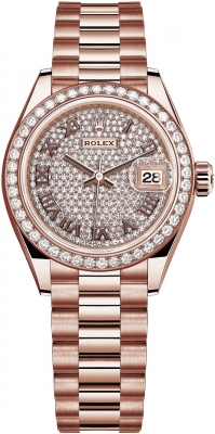 279135RBR Pave Chocolate Roman President
