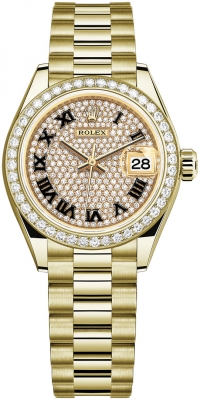 279138RBR Pave Black Roman President