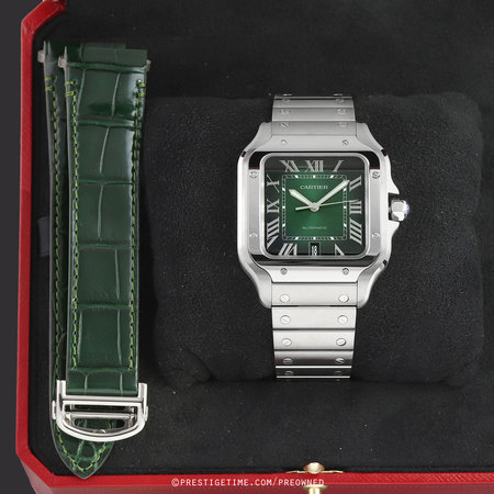 Pre-owned Cartier Santos De Cartier Large WSSA0062