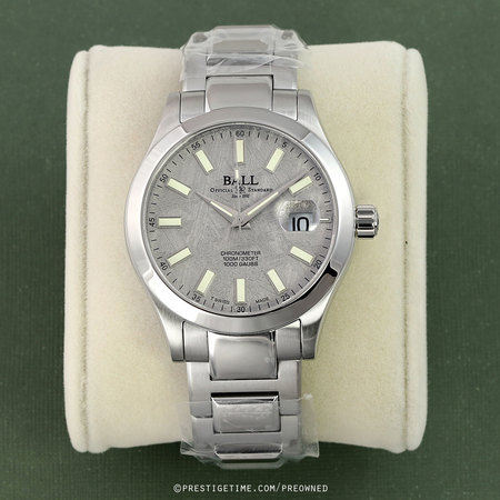 Pre-owned Ball Watch Engineer III Marvelight Chronometer Meteorite 40mm NM9026C-S46C-MSL